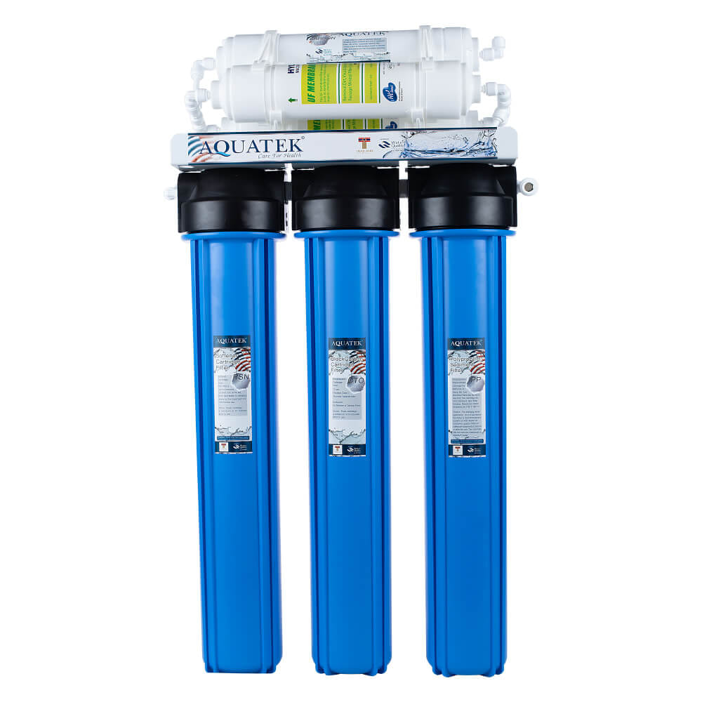 เครื่องกรองน้ำดื่ม 5 ขั้นตอน AQUATEK UF 0.01 MICRON รุ่น AQ520UF สีฟ้า_0